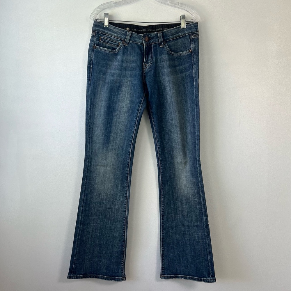 Rerock for Express Women’s Medium Wash bootcut Jeans, Size 4